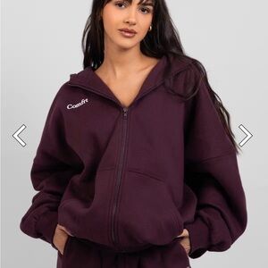 Comfrt Cloud Zip Hoodie Maroon 3XL NWT